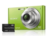 Câmera Digital Sony Cyber-Shot DSC-W320 14.1MP Verde + Cartão 4GB