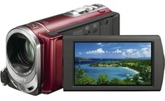 Filmadora Sony Digital LCD 2.7 touchscreen DCR-SX44 Vermelha