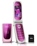 Nokia 7020 Rosa - GSM  Câmera 2.0MP Zoom 4x, Filmadora, Rádio FM, Bluetooth, Viva-Voz, Fone e Cartão de 2GB