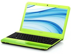 Notebook Sony Vaio EA23FB/G Intel Core i3-330M 4GB/2.13GHz /500GB DVD-RW Verde