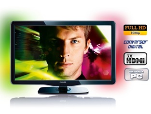TV LED 32'' Philips 32PFL6605D c/ Conversor Digital
