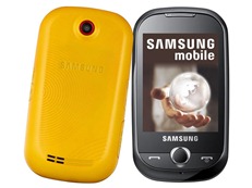 Celular Samsung Corby GT-S3650L Desbloqueado GSM Tim Preto e Amarelo   Cartão 1GB   2 Capas