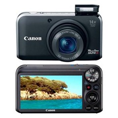 Câmera Digital Canon PowerShot SX210 IS 14.1MP Preta