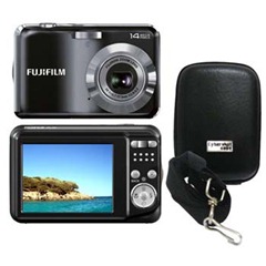 Câmera Digital Fujifilm FinePix AV150 14MP Preta   Bolsa