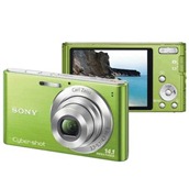 Câmera Digital Sony Cyber-Shot DSC-W530 14.1MP Verde   Cartão 4GB