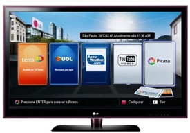 TV LED 47'' Full HD LG 47LE5500 com Conversor Digital