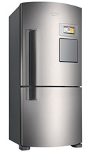 Refrigerador Brastemp Duplex Ative! BRV80ARBNA Frost Free com Freezer Invertido 565L Inox